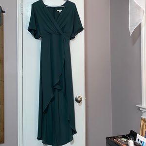 Size Small emerald‎ green high-low dress from New York and Company